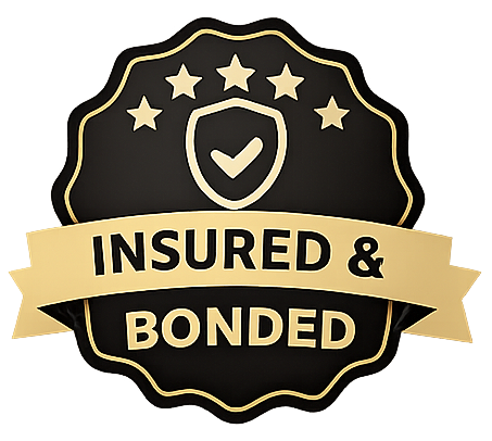 Insured and bonded providing peace of mind