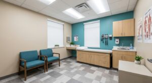 South Jersey Cleaners cleaned medical office exam room