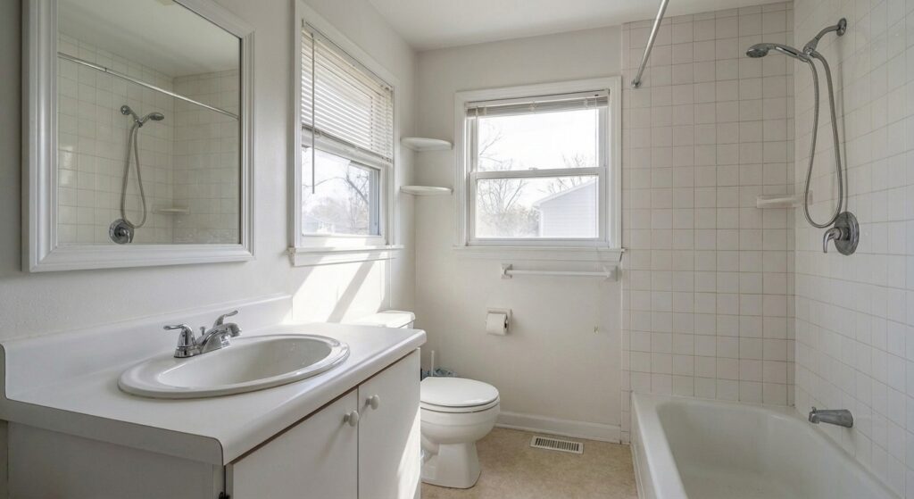 Clean move in ready bathroom